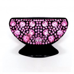 Clama pentru prins parul tip cleste CLM012DD Negru cu strasuri 